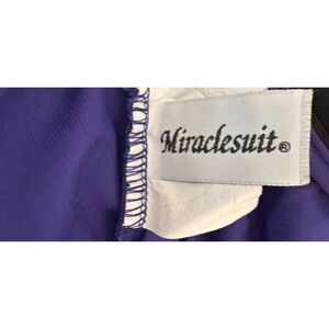 Miraclesuit 1 Piece Swimsuit 12 Purple Tummy Control Slimming Shaping Resortwear